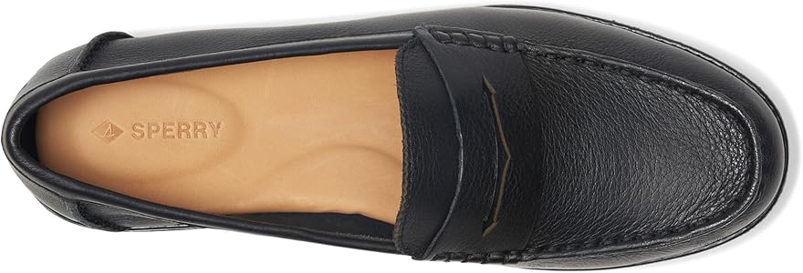 Amazon.com | Sperry Women's Seaport Penny, Black/Black, 5 Medium